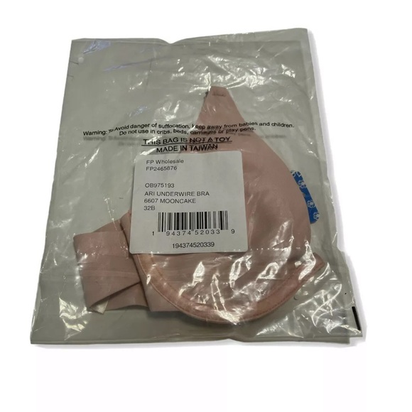 Free People Ari Bra 32B Blush Pink Mooncake - Picture 4 of 10